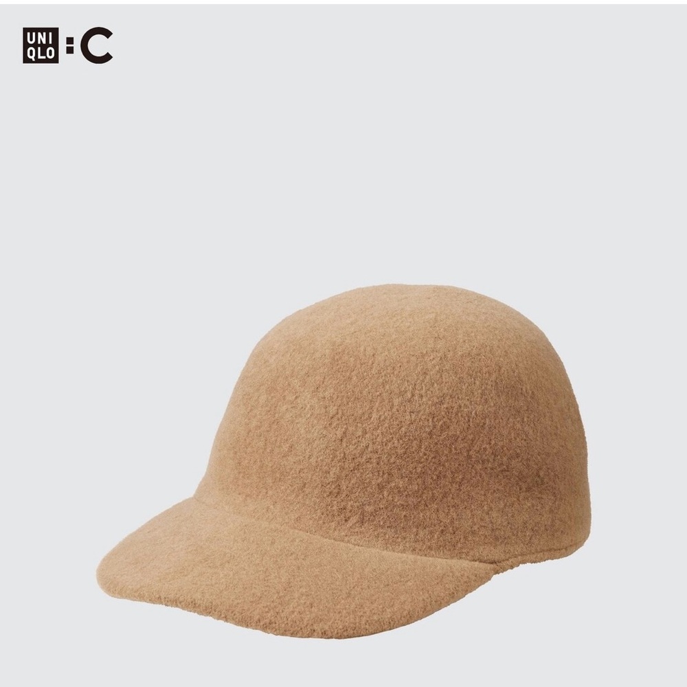 Uniqlo C Adjustable Wool Cap in Beige